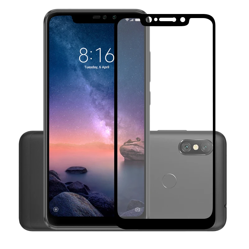 Защитные пленки с полным покрытием экрана для Xiaomi Redmi Note 6 Pro защита от царапин
