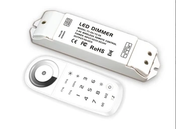 

LED driver 12v touch Dimmer switch 2.4G ,with ONE remote control unlimited receivers and max 8 zones