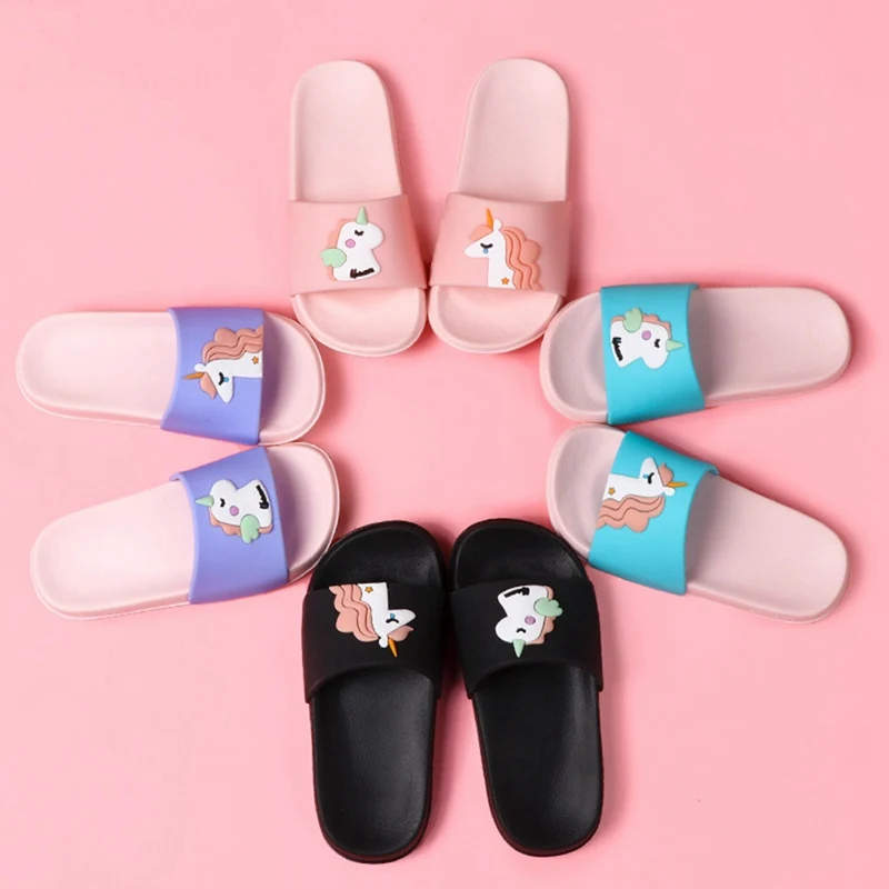 

Cute Unicorn Boys Girls Slippers 2019 Sandals Children Jelly Sandals Kids Sandal Girls Jelly Shoes Flip Flop