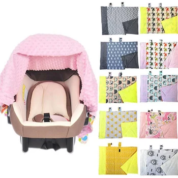 

Baby Infant Newborn Cartoon Soft Blanket Nursing Car Seat Canopy Pattern Cover