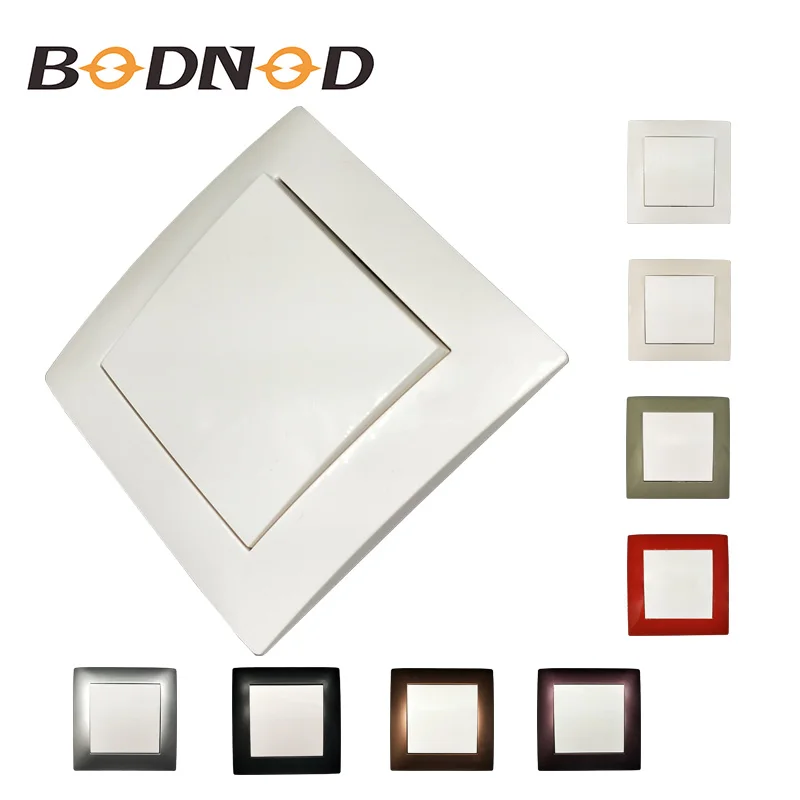

light switch One gang wall switch white button with white Frame Germany European DIY pop brand new 100% Decorative switch