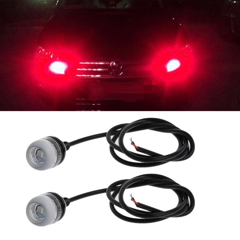 

1 Pair 5630 18mm 3Led Concave Mirror Eagle Eye Lamp DRL Daytime Running Light For Car Motocycle New Drop shipping
