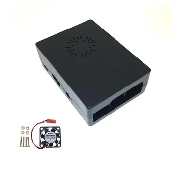 

Raspberry Pi 3 ABS Case Plastic Box Black + Cooling Fan compatible for Raspberry Pi 3 Model B+/3B/2B