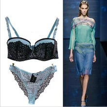 Наборы бюстгальтеров размера плюс, большие размеры, женское кружевное Прозрачное нижнее белье с глубоким v-образным вырезом, сексуальное женское нижнее белье