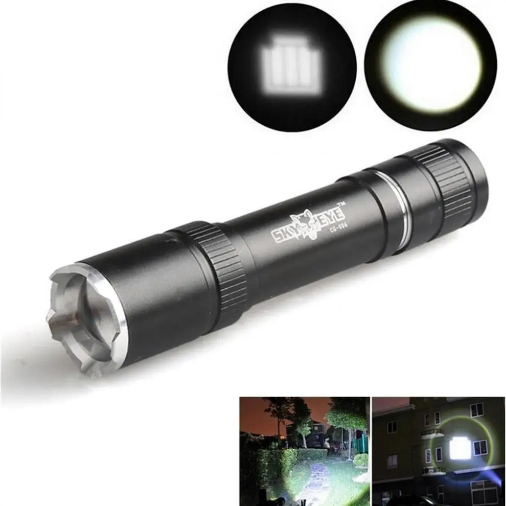 

SKYWOLFEYE LED Flashlight and Tourch Protable Outdoor 500 Lumens Zoomable XML T6 LED Focusing Flashlight Torch Lamp for Camping