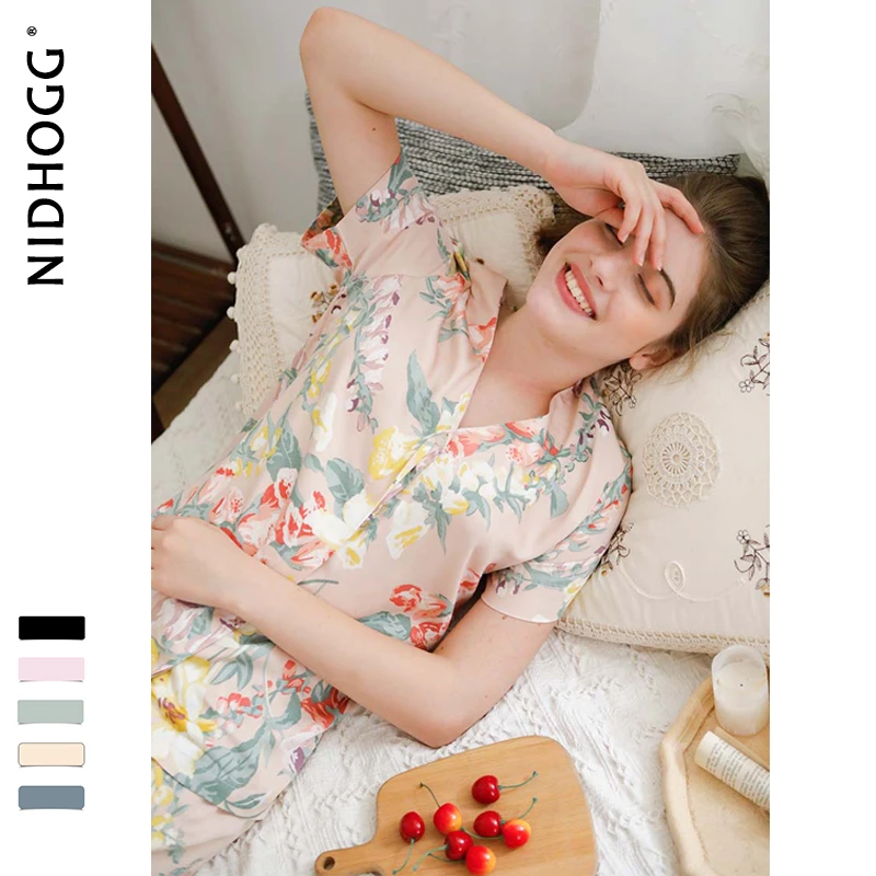 Летние новые элегантные атласные пижамы с цветочным принтом для женщин, короткие рукава, брюки, одежда для сна с v-образным вырезом, сексуальная повседневная одежда, 2 костюма