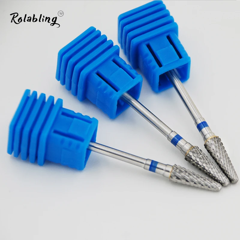 

1PC Blue Umbrella Type Grinding Head Cutter Carbibe Nail Drill Bit Nail Tools For Nail Decoration Machine Manicure Tools