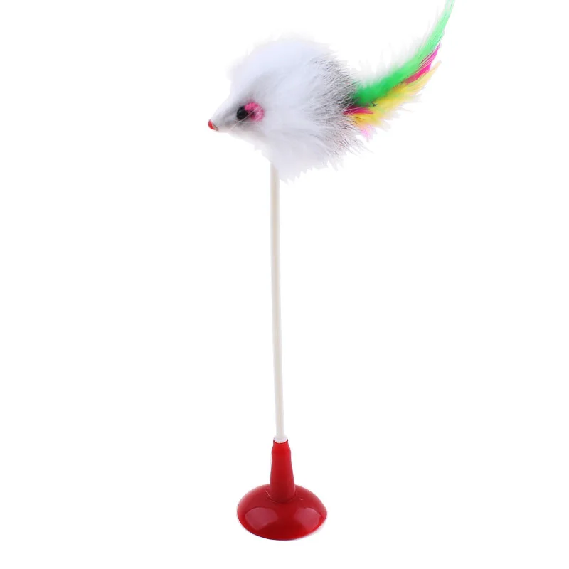 Pawstrip 1 шт. 20 см Высота ложная игрушечная Мышка для кошки Интерактивная присоска Нижняя игрушка для кошек котенок