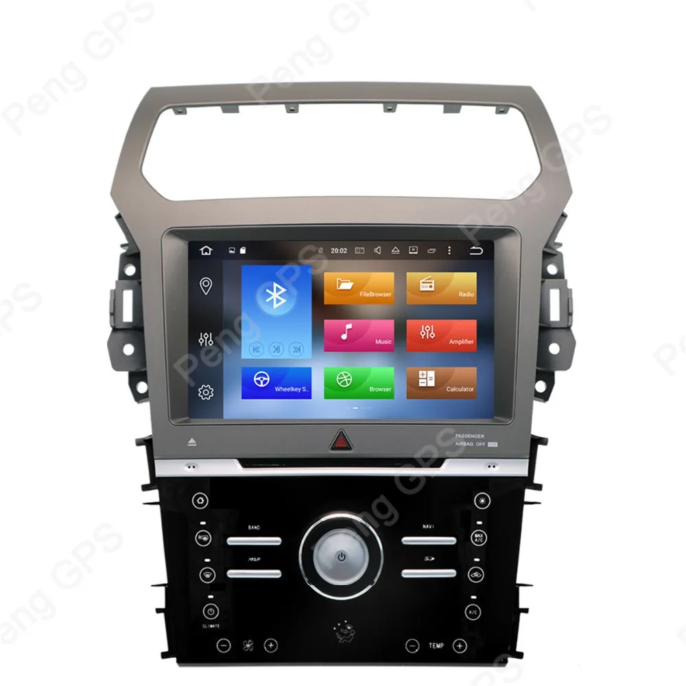 Excellent 9 inch Octa Core Android 8.0 Car GPS Navigation CD DVD Player for Ford Explorer 2011-2016 IPS Screen Two Din Radio Auto Headunit 1