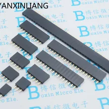 10 шт. Однорядный штырь гнездовой разъем шаг 2,54 мм 1*2p 3p 4p 5p 6p 7p 8p 9p 10p 12p 14p 16p 20p 40p контактный разъем