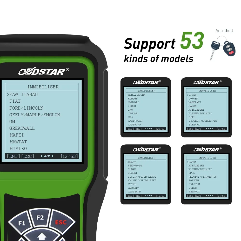 Программатор автомобильных ключей OBDStar x100 pro X100 PROS C + D E IMMO одометр OBD pros с eeprom в