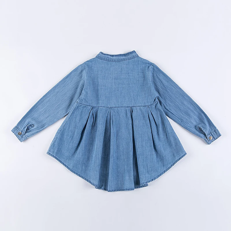 New Spring Girls blouses&Shirts denim Baby Girl Clothes Casual Soft Fabric Children Clothing Kids girls blouse Shirt