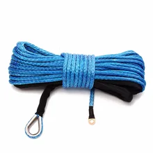 6 мм x 15 м нейлон синтетический трос лебедки с оболочкой синий для ATV UTV NJ88