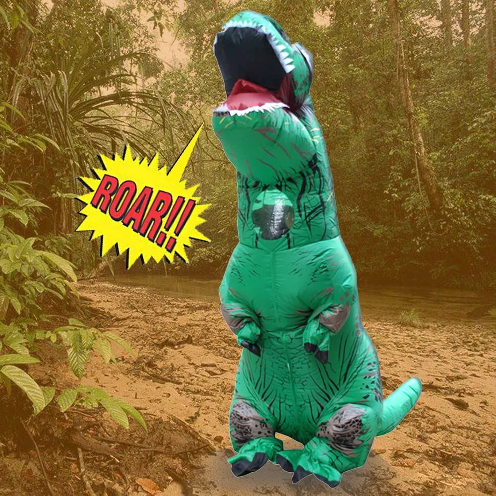 Inflable T-Rex dinosaurio traje de fiesta juguetes al aire libre juego educativos niños 6