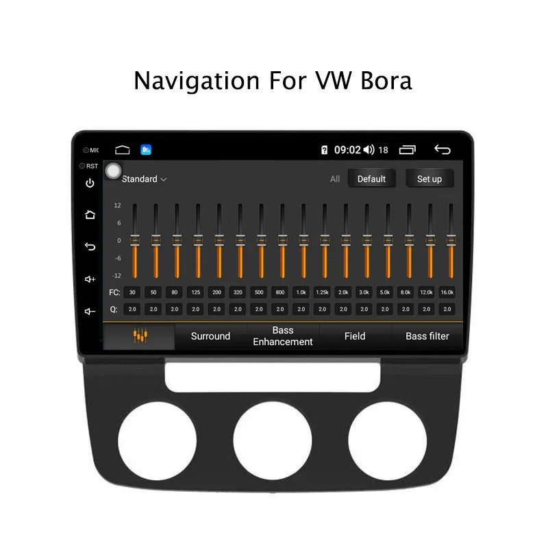 Top 10.1" Android 8.1 8 core 4G RAM 64G ROM GPS Navigation Car Radio For VW Bora 2008 2009-2012,with Carplay/4G LTE 4