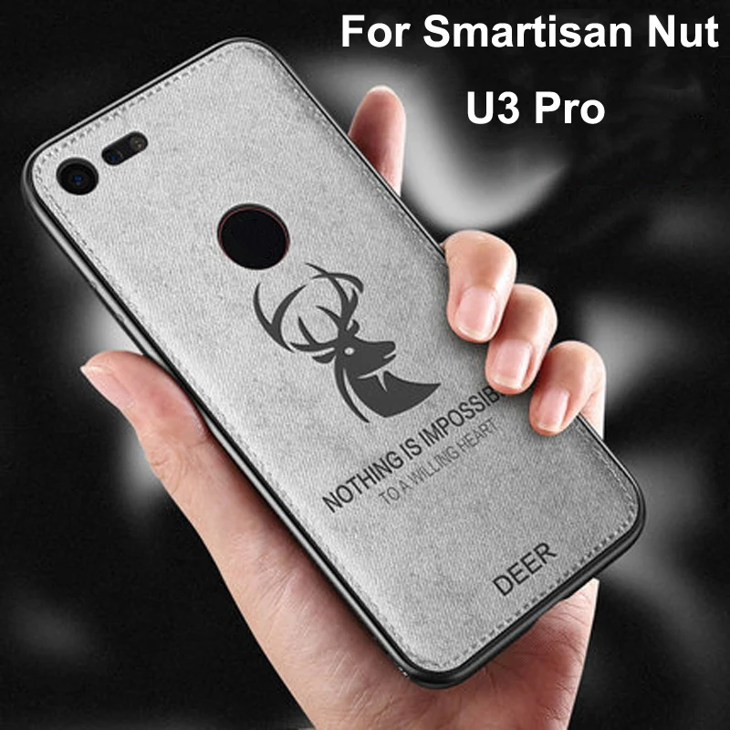 Для Smartisan Nut U3 Pro Чехол из хлопковой ткани Мягкая силиконовая задняя крышка для Smartisan Nut U3Pro U 3 Pro Чехол для телефона тканевый чехол s