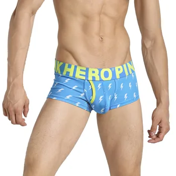

PINK HEROES gay men underwear Printed Cotton Men's Boxer Short Flat-Angled Sexy Boxer gay men underwear cueca masculina 2020