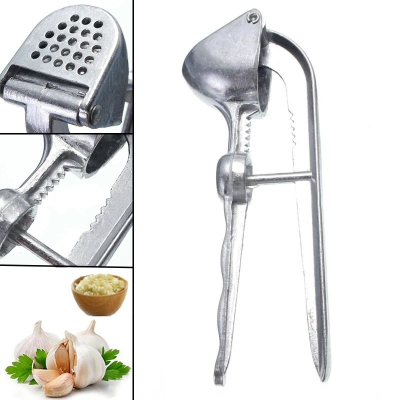 JX-LCLYL 1pc Aluminum Alloy Garlic Press Crusher Squeezer Masher Mincer Home Kitchen Tool