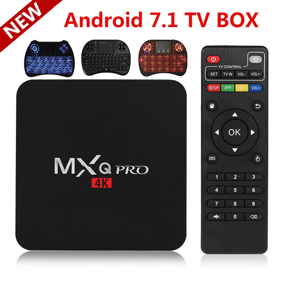 X96 MXQ PRO Android 7.1 TV Box Amlogic S905W Quad Core Ram 1GB ROM 8GB