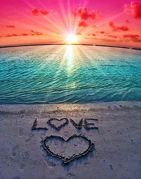 

5D DIY Diamond Painting Love Scenery 3D Diamond Embroidery Cross Stitch Needlework Home Decor Round drill love gift
