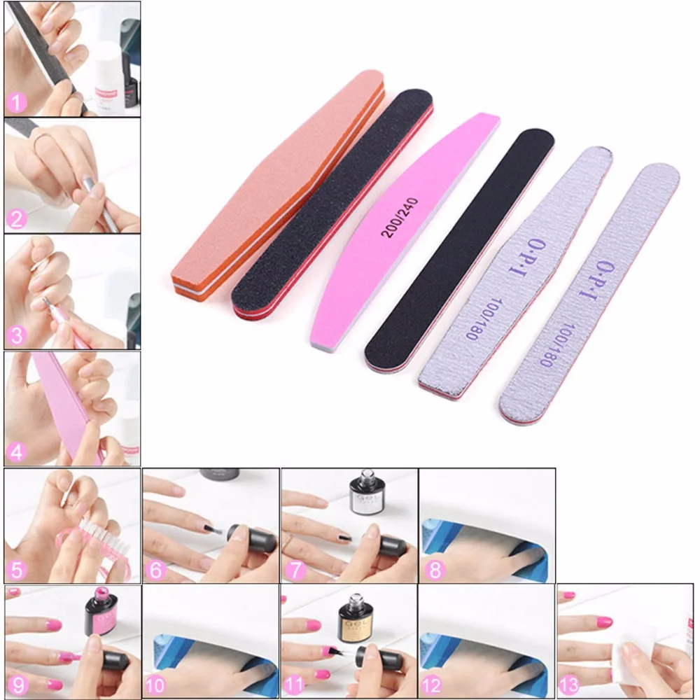 2016 New 11pcs/set Nail File Set Nail Buffers Durable Grit Block