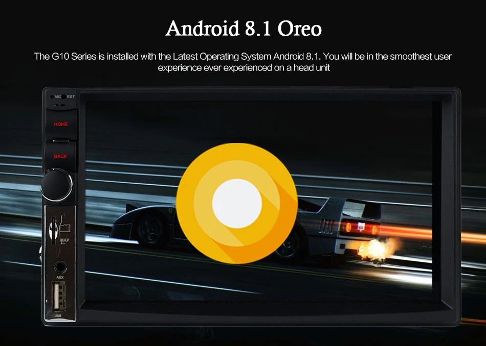 Excellent 7" Ultra Slim Intelligent Car Tablet PC Multimedia Android 8.1 Universal 2 Din Car Radio Stereo GPS for Nissan Toyota VW Peugeot 13