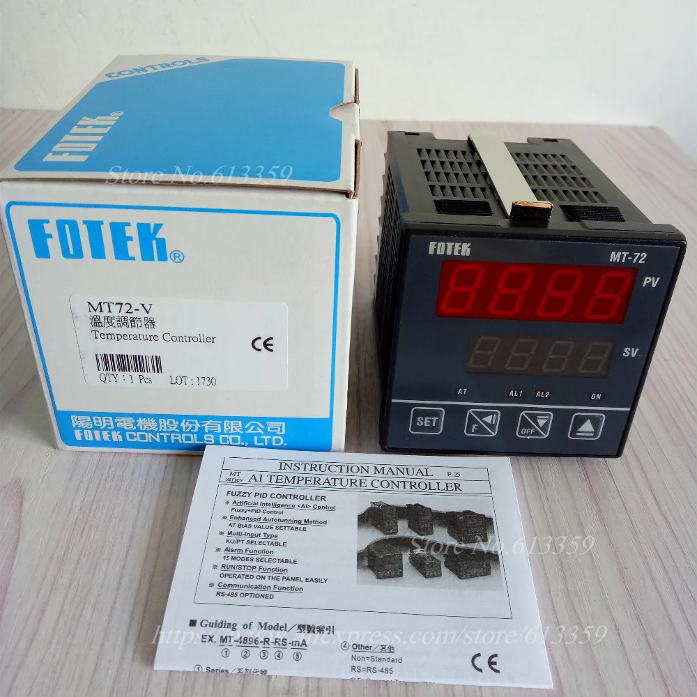 MT72-V SSR выход FOTEK PID + пушистый регулятор температуры 100% Новый оригинальный 72*72*80 |