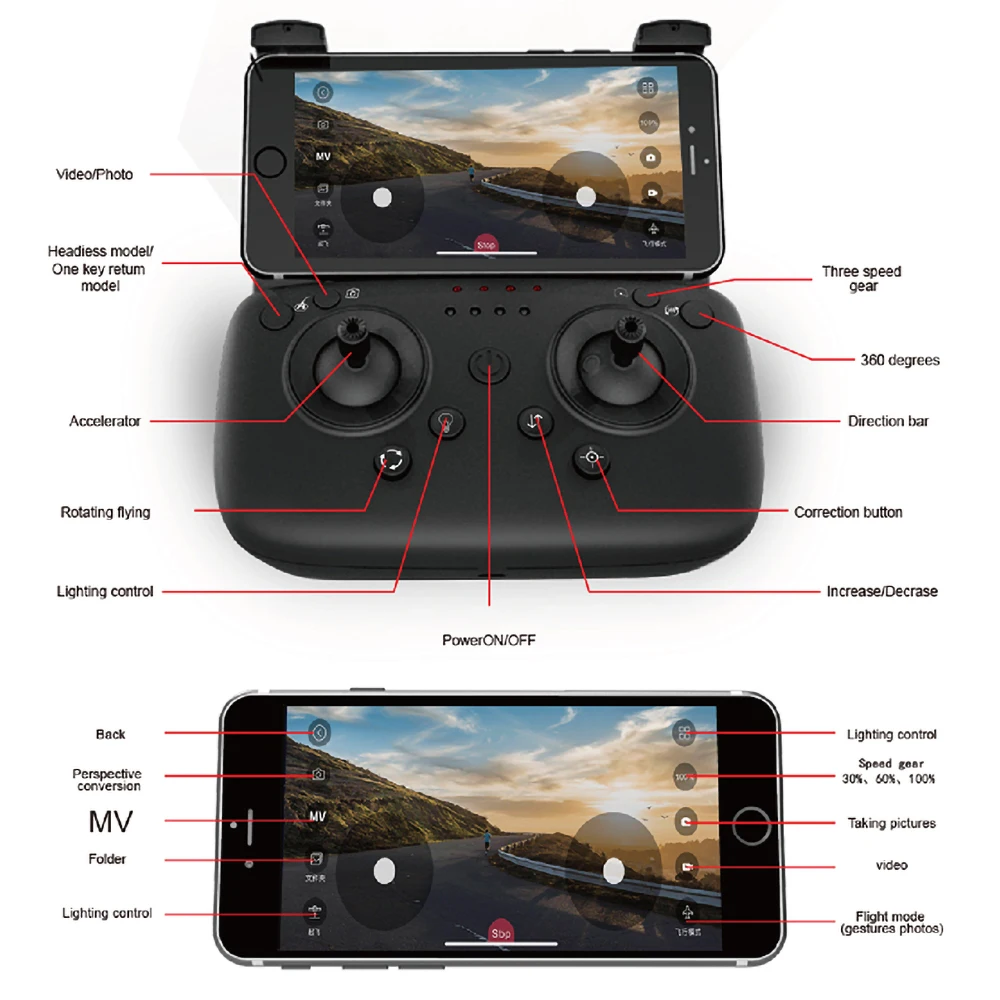 L103 Радиоуправляемый Дрон с камерой 1080P Wi-Fi FPV оптическое позиционирование потока, Умный складной Квадрокоптер для начинающих