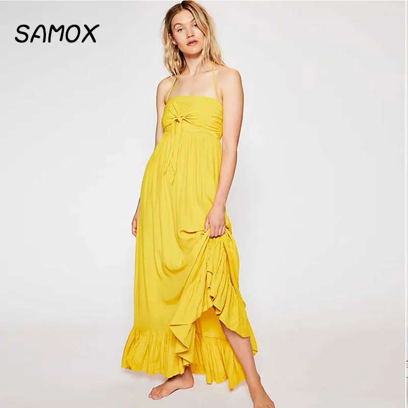 

JSMY 2019 New Summer Fashion Women Ruffle Tube Top Fish Tail Dress