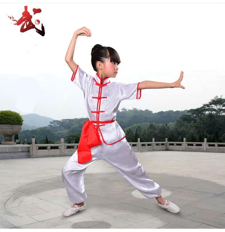 Для взрослых и детей добок Китайский традиционный ушу тхэквондо костюм кимоно для дзюдо Кунг фу Тай Чи форма для боевых искусств