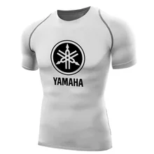 Yamaha, футболки для мужчин, компрессионная футболка с короткими рукавами, футболка, быстросохнущие топы для фитнеса, футболка с изображением двигателя для мальчиков, camiseta