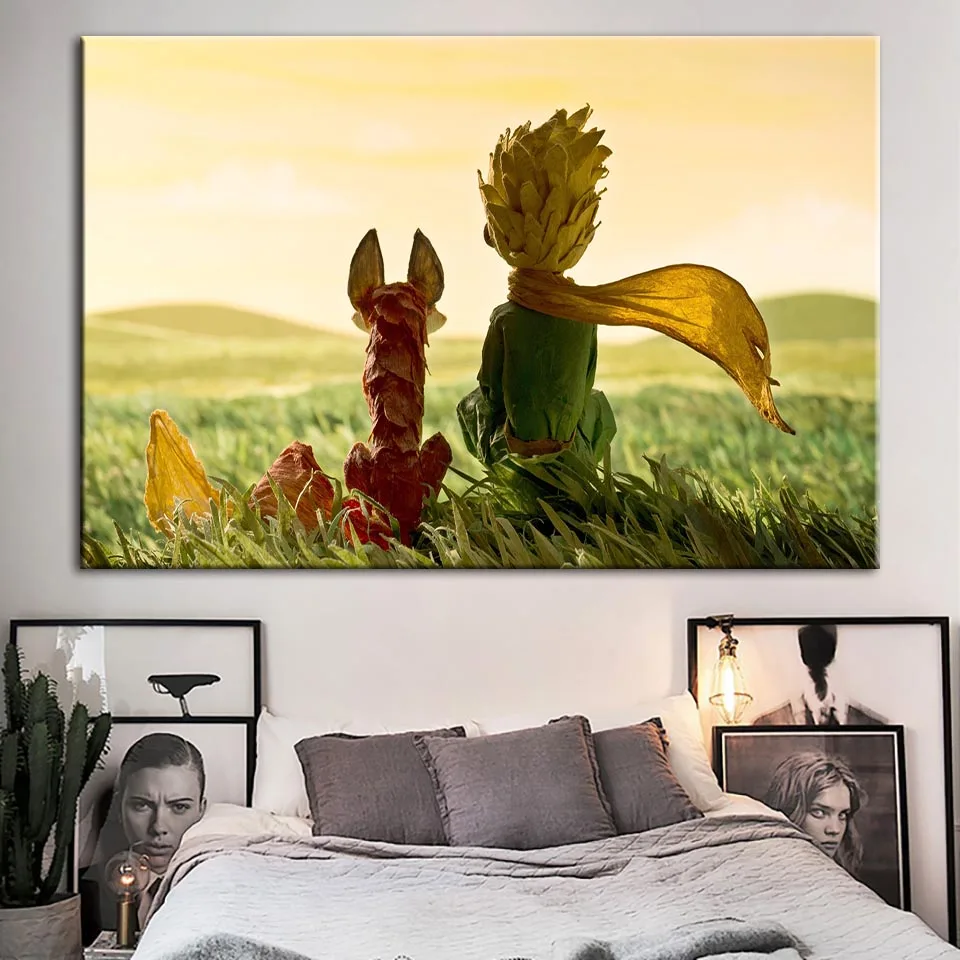 Artwork-Movie-The-Little-Prince-Painting-Canvas-Hd-Prints-Pictures-Wall-Home-Decoration-Modular-Poster-Framework