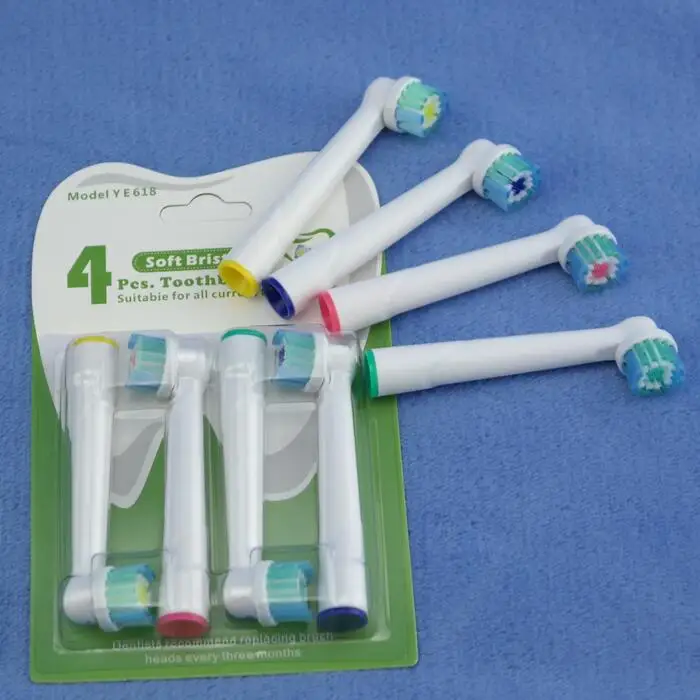 4 шт Универсальные Сменные электрические насадки для зубных щеток для межпространственных наконечников IP17-4 гигиены полости рта