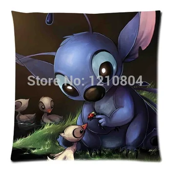 

2014 Custom Houseware Products!Classic Animated Film&Lilo&Stitch Background Comfortable Cushion&Pillow case 35x35 cm