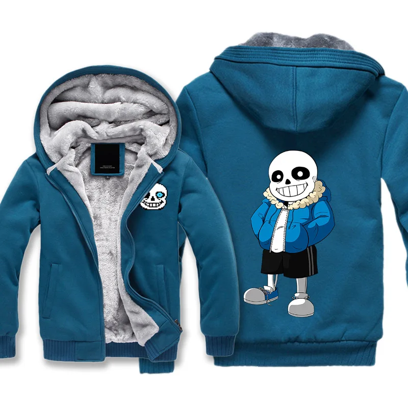 Undertale Sans Толстовка Зимняя толстовка куртка для мужчин и женщин игровая одежда