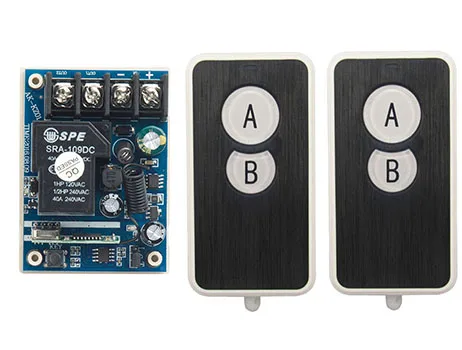 Новый DC12V 24 В 36 В 48 В 10A 1ch rf Беспроводной rf Дистанционное управление переключатель 2 * ультра-тонкий акрил передатчик + 1 * приемник Интер-замок