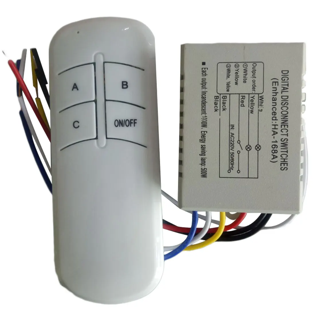 

2Ports/3Ports ON/OFF Lamp Light Digital Wireless Wall Remote Control Switch Receiver Transmitter