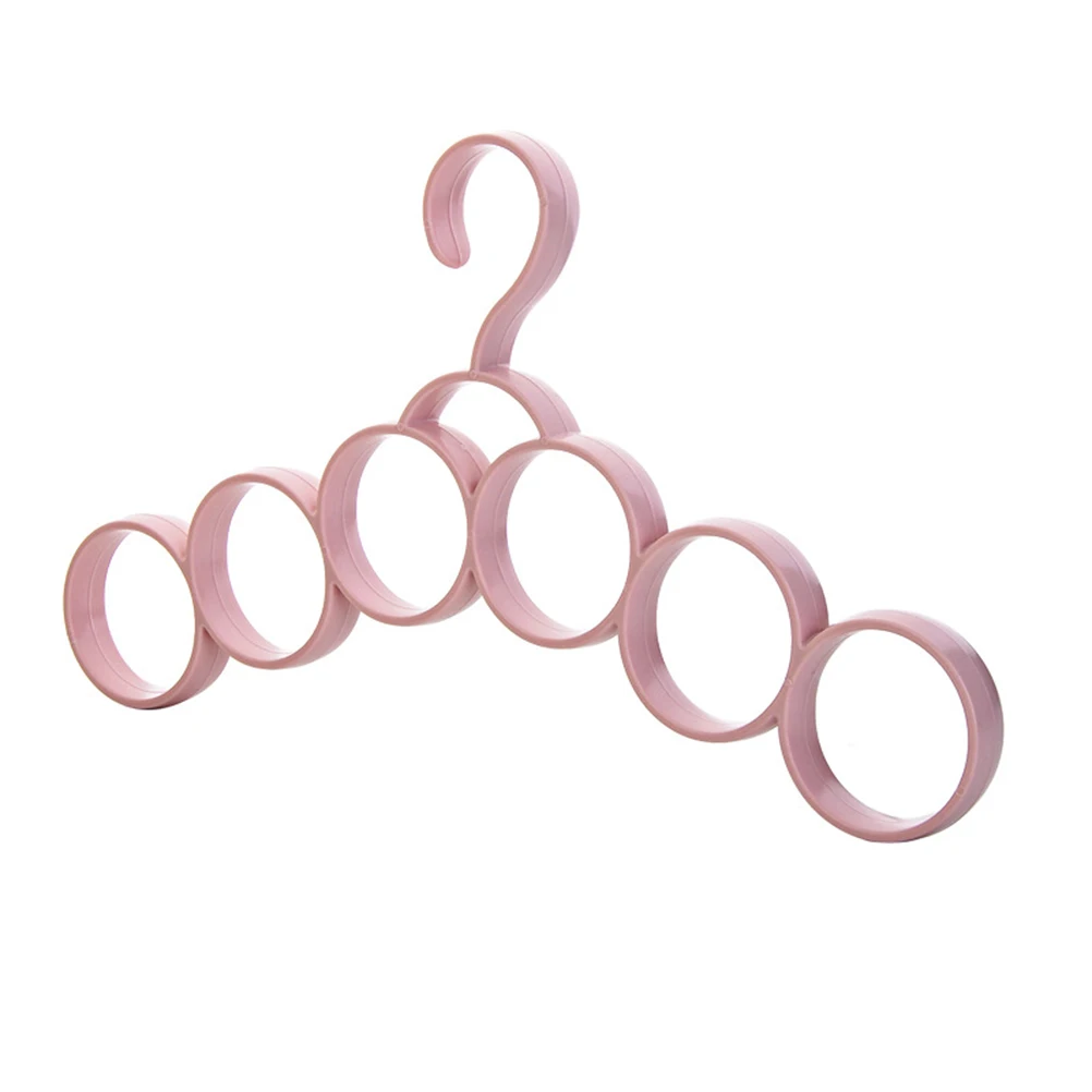 Plastic Hanger Clothing Storage Space-saving Multifunction Creative Closet Organizer Scarf Tie Holder Belt Rack for Shop Home