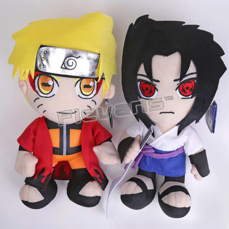 

Anime Naruto Uzumaki Naruto Uchiha Sasuke Plush Toys Soft Stuffed Dolls 12" 30cm