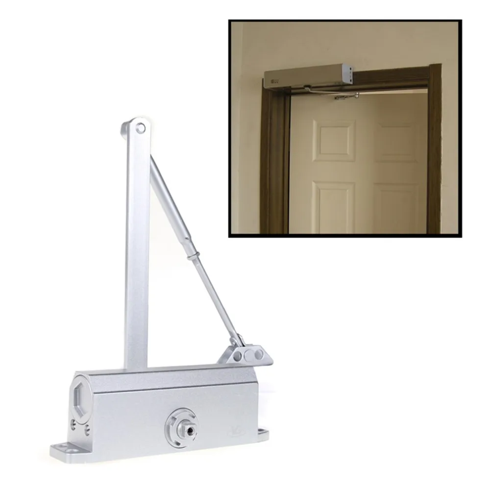 

Cast Aluminium Overhead Left & Right Hand Square Door Closer Dual Valve Closing Latching Speed Control Inventory Clearance