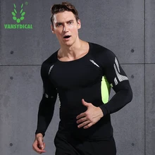 Men Casual Fitness t shirt clothing long sleeve compression T-shirt workout clothes stretch quick dry tshirt camisa masculina
