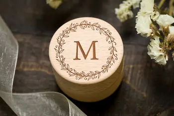 

Wedding ring box Custom ring box Personalized Ring Box Ring bearer box Wooden ring box Custom monogram Ring BoxMonogram ring box