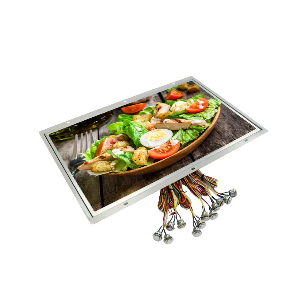 

21.5inch 12 pcs button HD indoor advertising led display advertising equipment digital signage stand advertising material