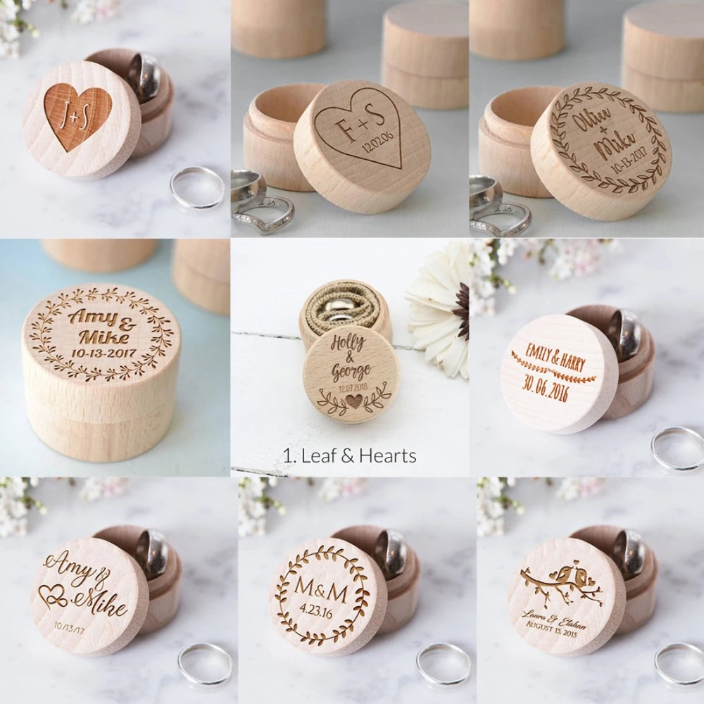 Afwijzen Wonderbaarlijk Dood in de wereld Wooden Wedding Ring Holder | Wooden Wedding Rings Boxes | Jewelry Ring Box  Holder - Party & Holiday Diy Decorations - Aliexpress