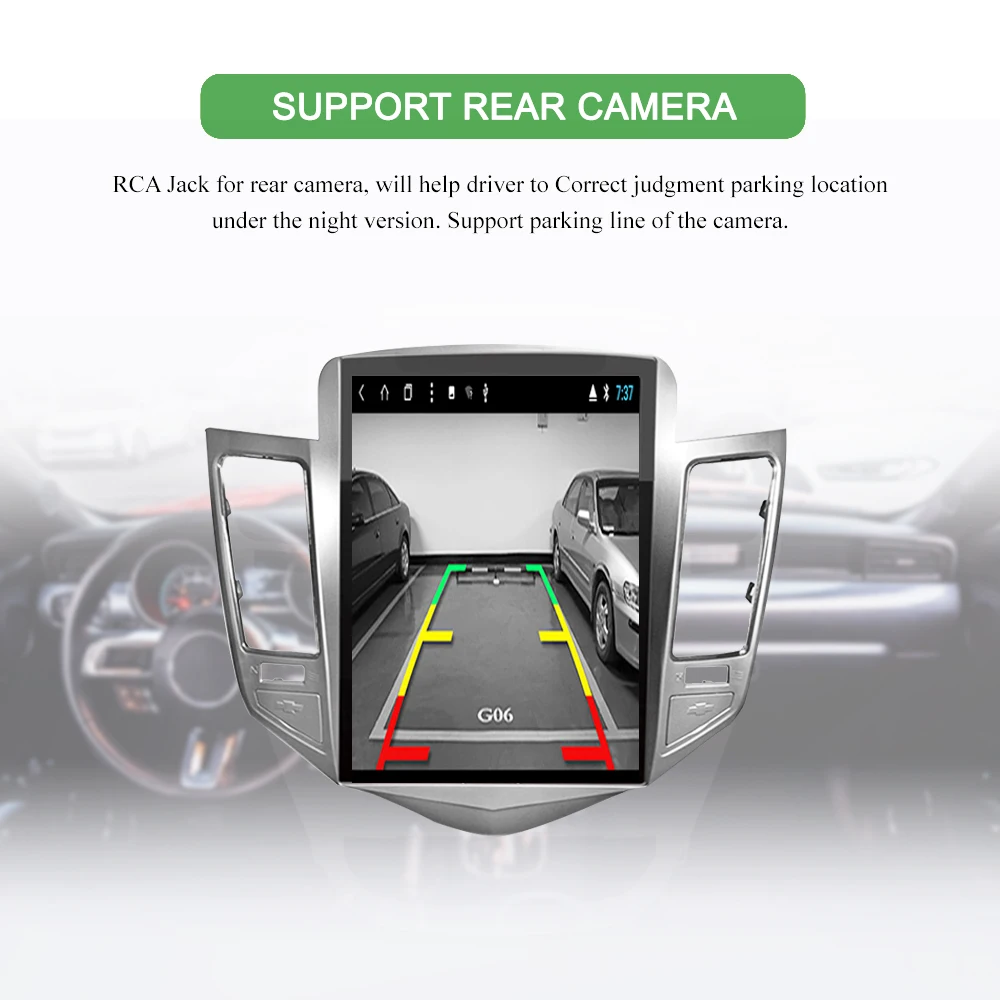 Sale Bonroad Android 6.0 Vertical screen Car Multimedia Player For Chevrolet Cruze 2009-2015  Radio Player Navigation Audio Player 3