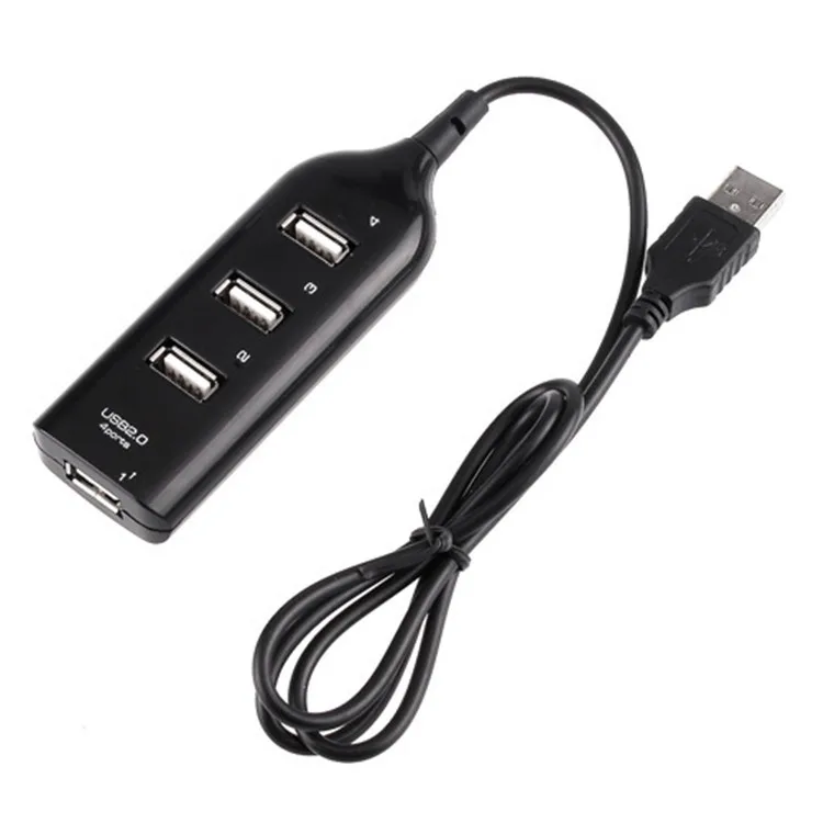 Mini Usb Hub 2.0 4 Port Adapter Splitter 4 Puerto Usb 60cm Cable Length for Laptop PC Computer Laptop Peripherals Accessories