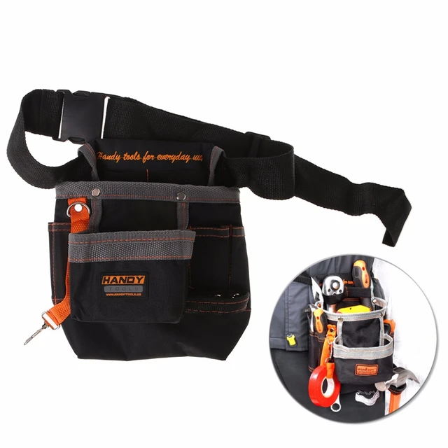 FACULX Poche à outils avec ceinture en nylon réglable - Pochette de travail  professionnelle robuste pour électriciens, techniciens