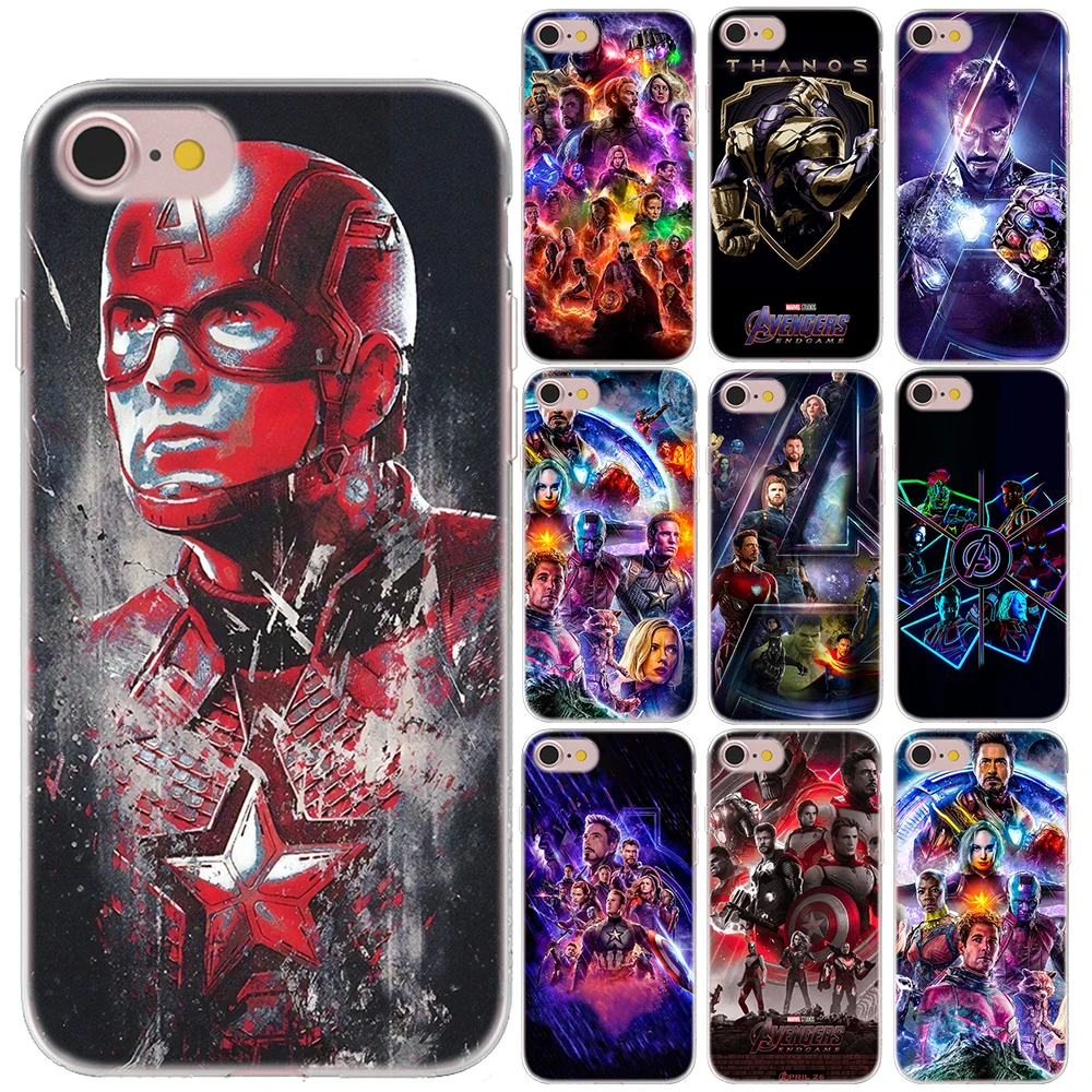 

Avengers 4 Endgame Soft TPU Cover Case For iPhone 11 Pro Max X XS MAX XR 5 5S SE 6S 6 7 8 Plus Super Heros Silicon Phone Cases