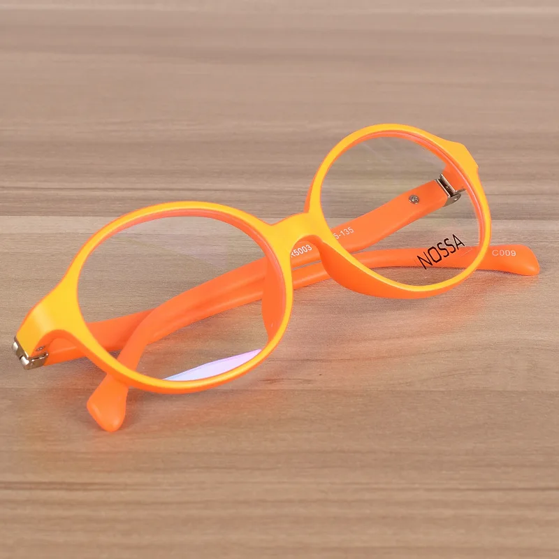 Детские очки детские гибкие TR90 простые очки оправа оптические очки по рецепту оправы для девочек и мальчиков розовые круглые очки