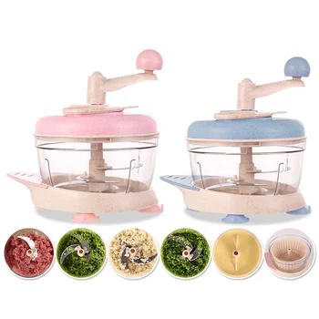 

9Pcs/set Multifunction Vegetable Choppers Garlic Pepper Shredders Slicer Manual Meat Grinder Salad Spinners Mixer Vegetable Tool